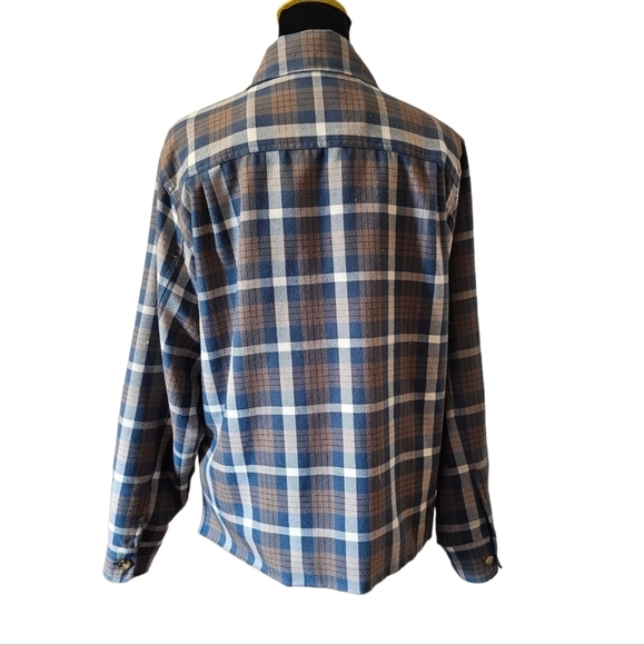 Guess Jeans Men's Vintage Plaid Zip Front Jacket Size Small - Picture 4 of 5